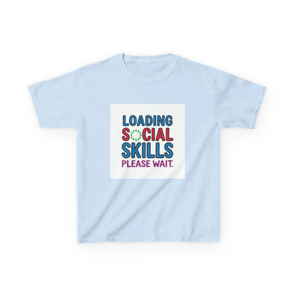"Loading Social Skills, Please Wait" - Kids Autism Awareness T-Shirt Printify