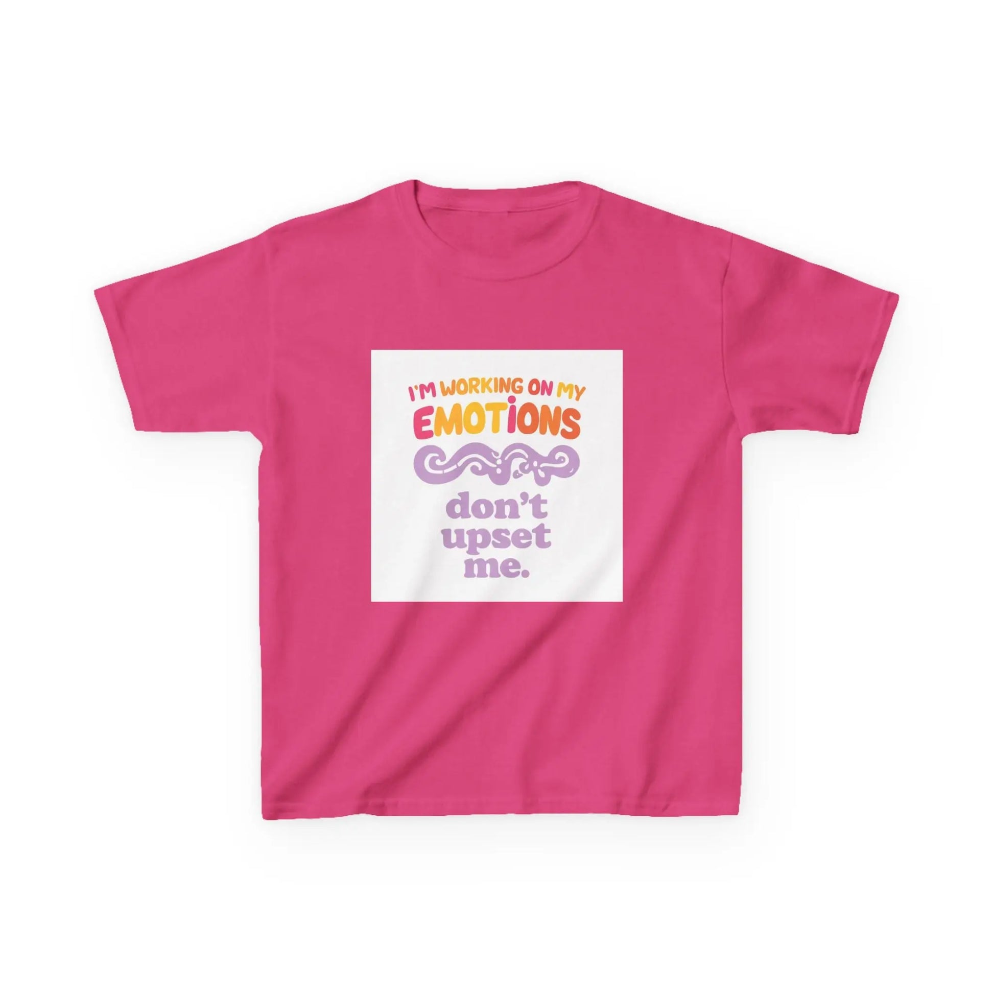 "I'm Working On My Emotions, Don't Upset Me" - Kids Autism Awareness T-Shirt Printify