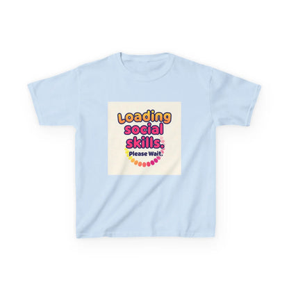 "Loading Social Skills... Please Wait" - Kids Autism Awareness T-Shirt Printify