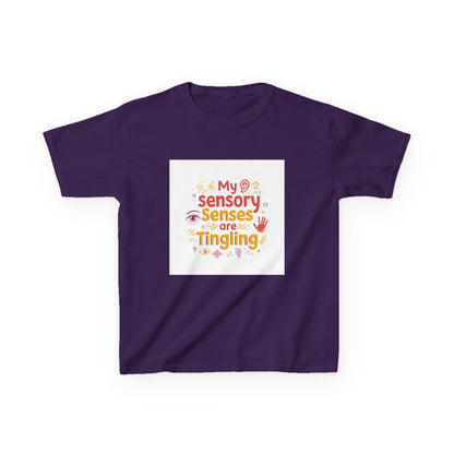 "My Sensory Senses Are Tingling" - Kids Autism Awareness T-Shirt Printify