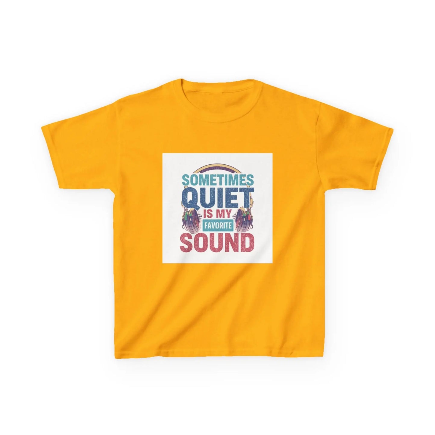 "Sometimes Quiet Is My Favorite Sound" - Kids Autism Awareness T-Shirt Printify