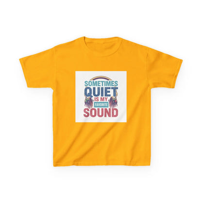 "Sometimes Quiet Is My Favorite Sound" - Kids Autism Awareness T-Shirt Printify