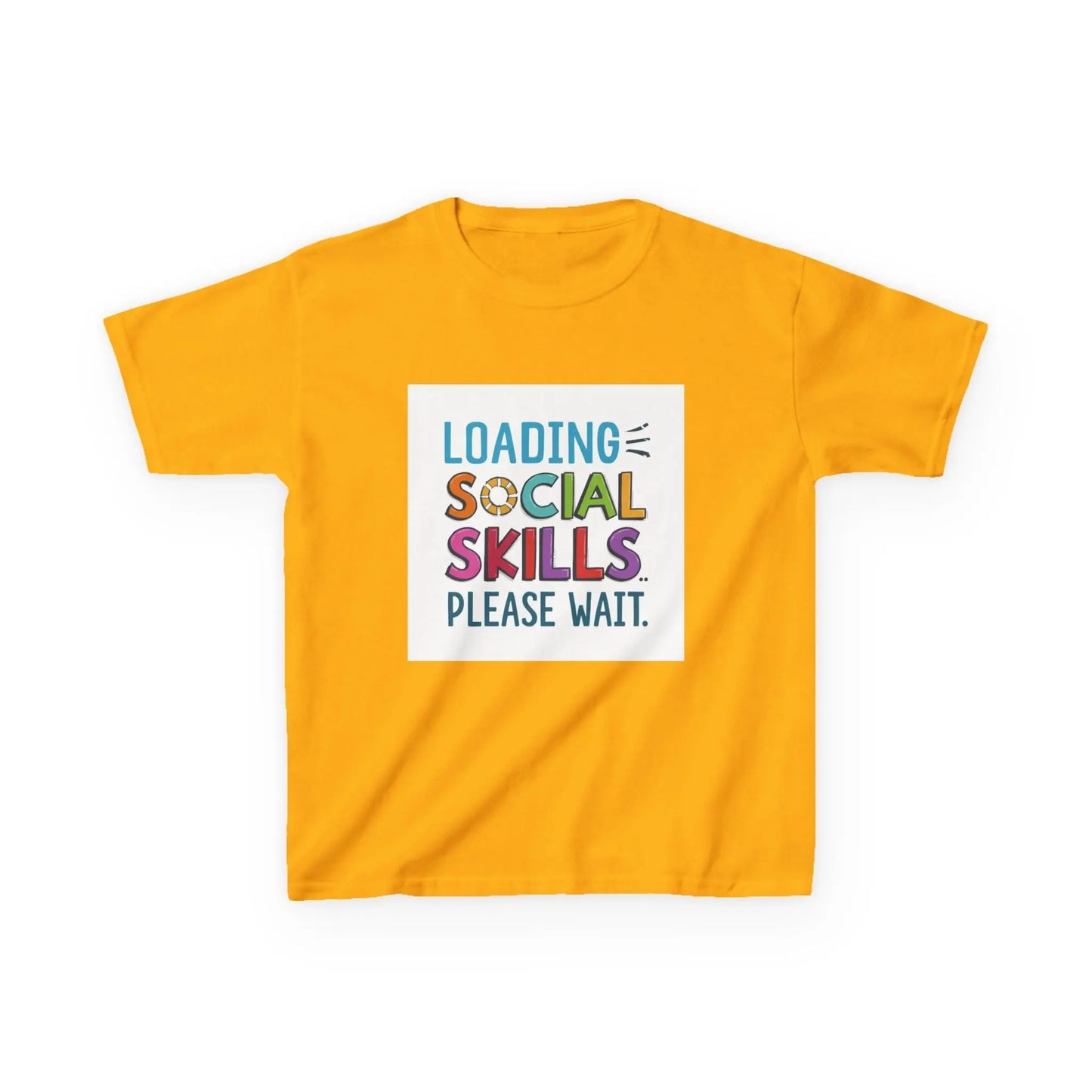 "Loading Social Skills Please Wait" - Kids Autism Awareness T-Shirt Printify