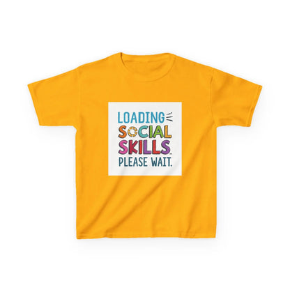 "Loading Social Skills Please Wait" - Kids Autism Awareness T-Shirt Printify