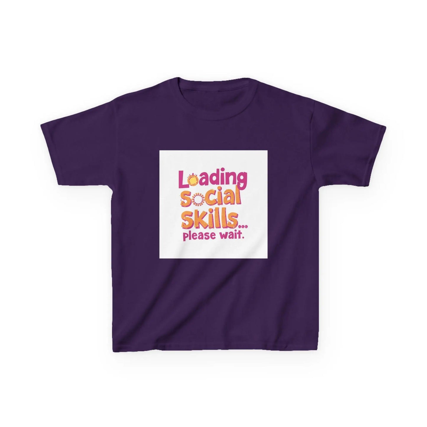 "Loading Social Skills... Please Wait" - Kids Autism Awareness T-Shirt Printify