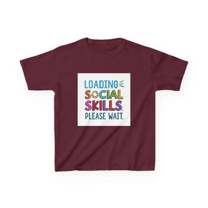 "Loading Social Skills Please Wait" - Kids Autism Awareness T-Shirt Printify