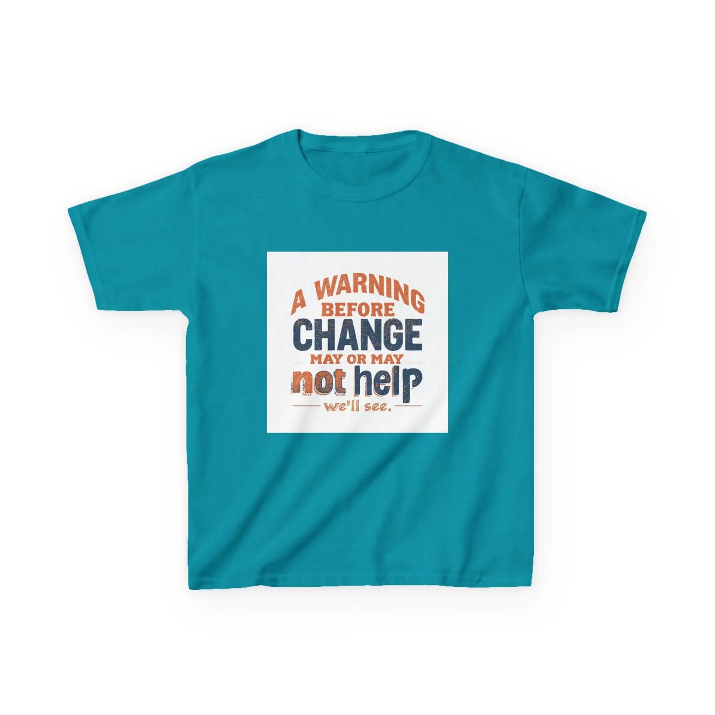 “A Warning Before Change May Or May Not Help” - Kids Autism Awareness T-Shirt Printify