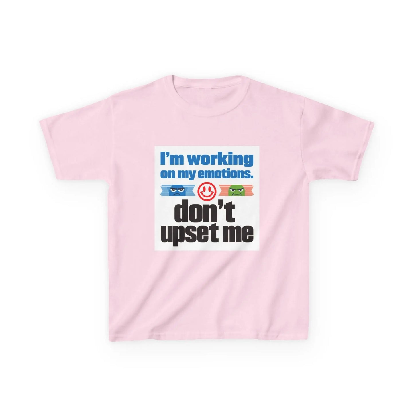 "I'm Working On My Emotions, Don't Upset Me" - Kids Autism Awareness T-Shirt Printify