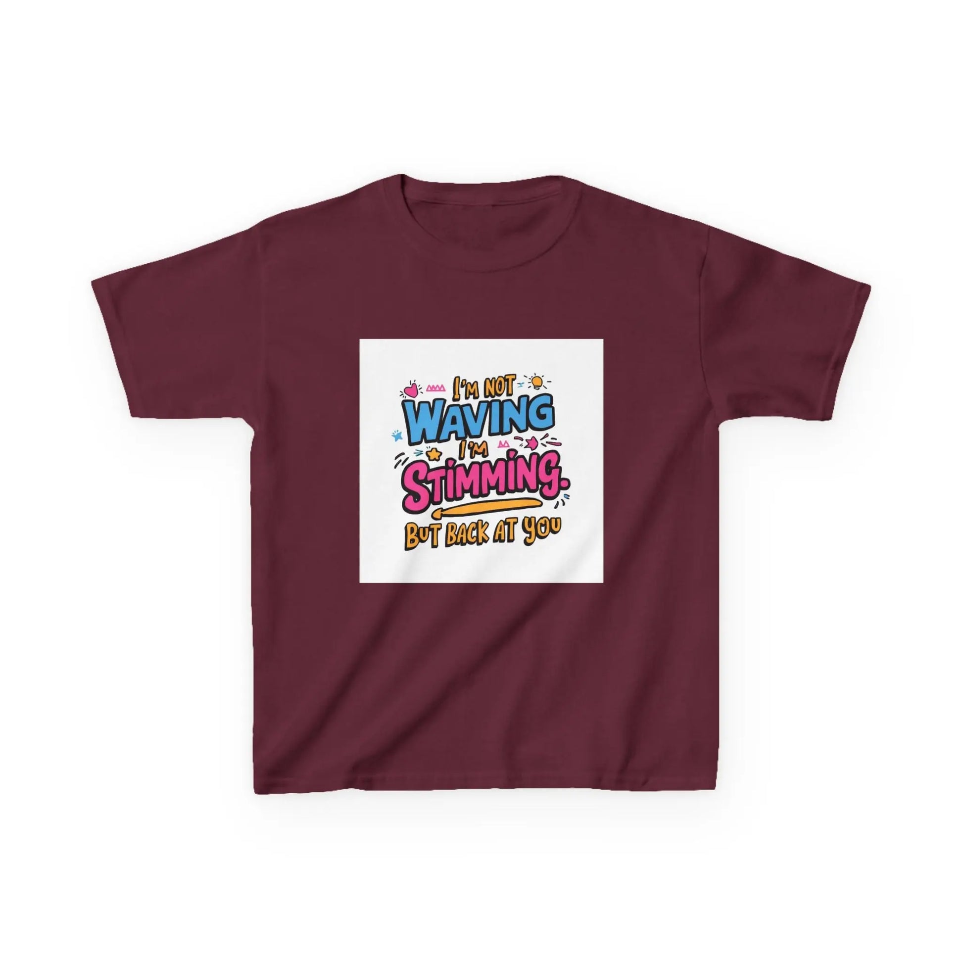 “I’m Not Waving, I’m Stimming” - Kids Autism Awareness T-Shirt Printify