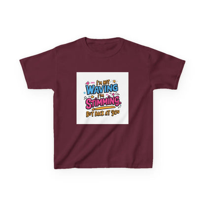 “I’m Not Waving, I’m Stimming” - Kids Autism Awareness T-Shirt Printify