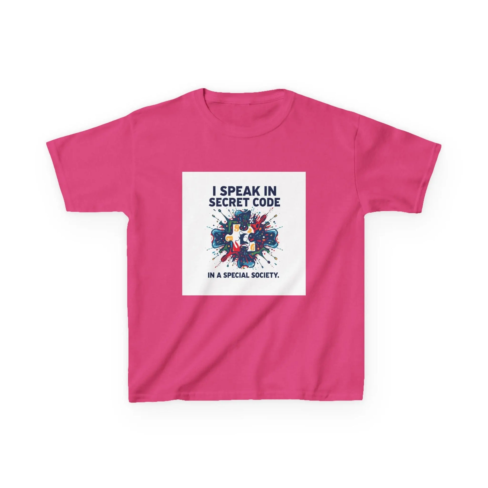 "I Speak in Secret Code" - Kids Autism Awareness T-Shirt Printify
