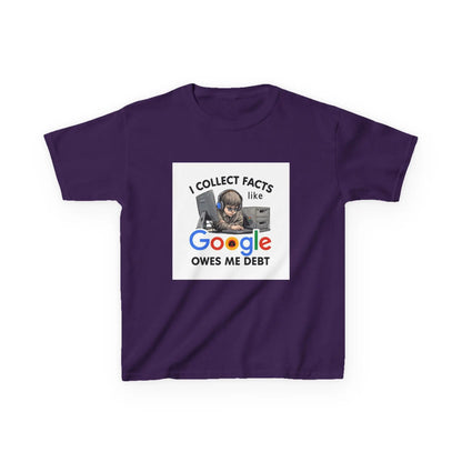 “I Collect Facts Like Google Owes Me Debt” - Kids Autism Awareness T-Shirt Printify
