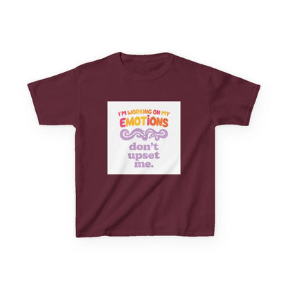 "I'm Working On My Emotions, Don't Upset Me" - Kids Autism Awareness T-Shirt Printify