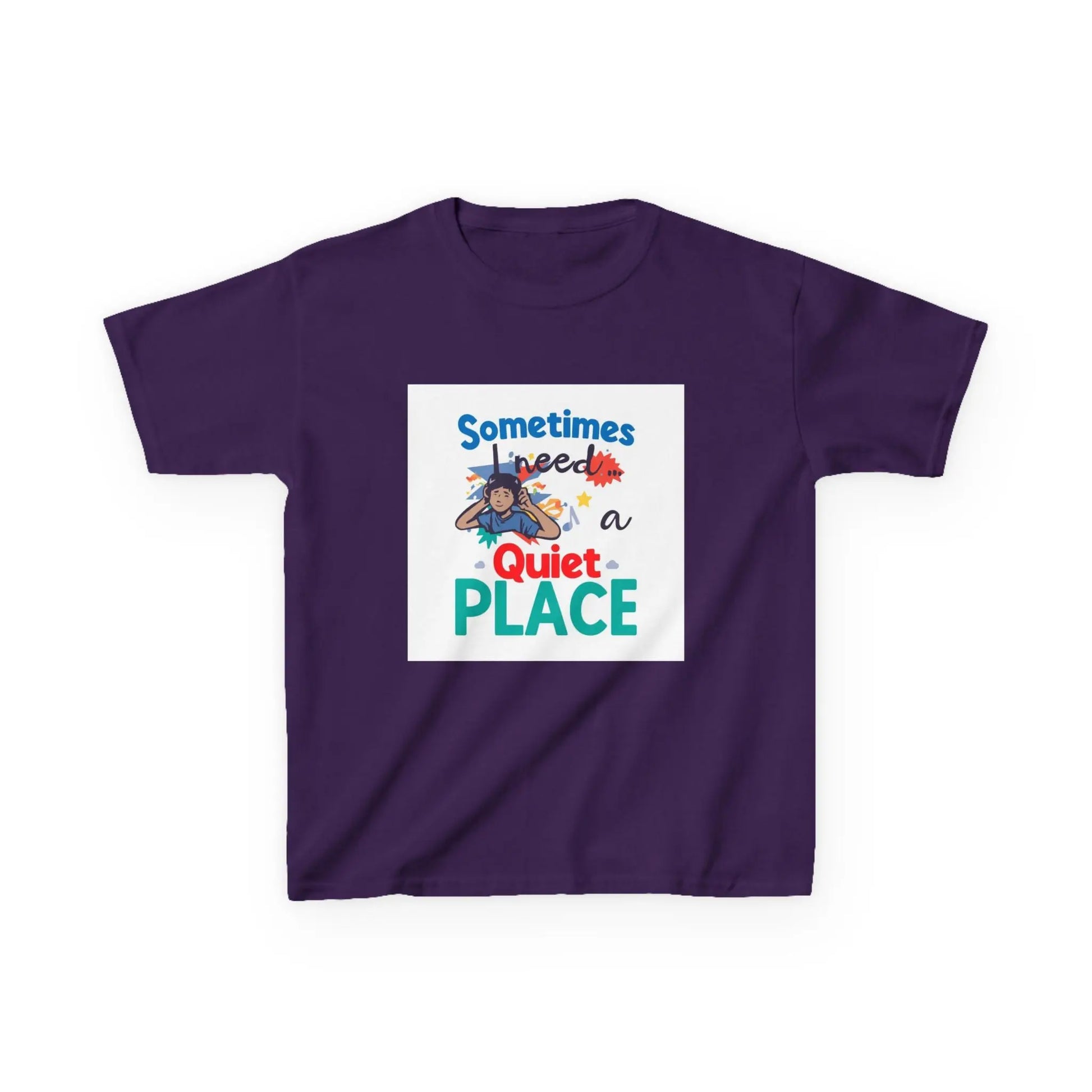 "Sometimes I Need a Quiet Place" Cute Nap-Time Tee - Kids Autism Awareness T-Shirt Printify