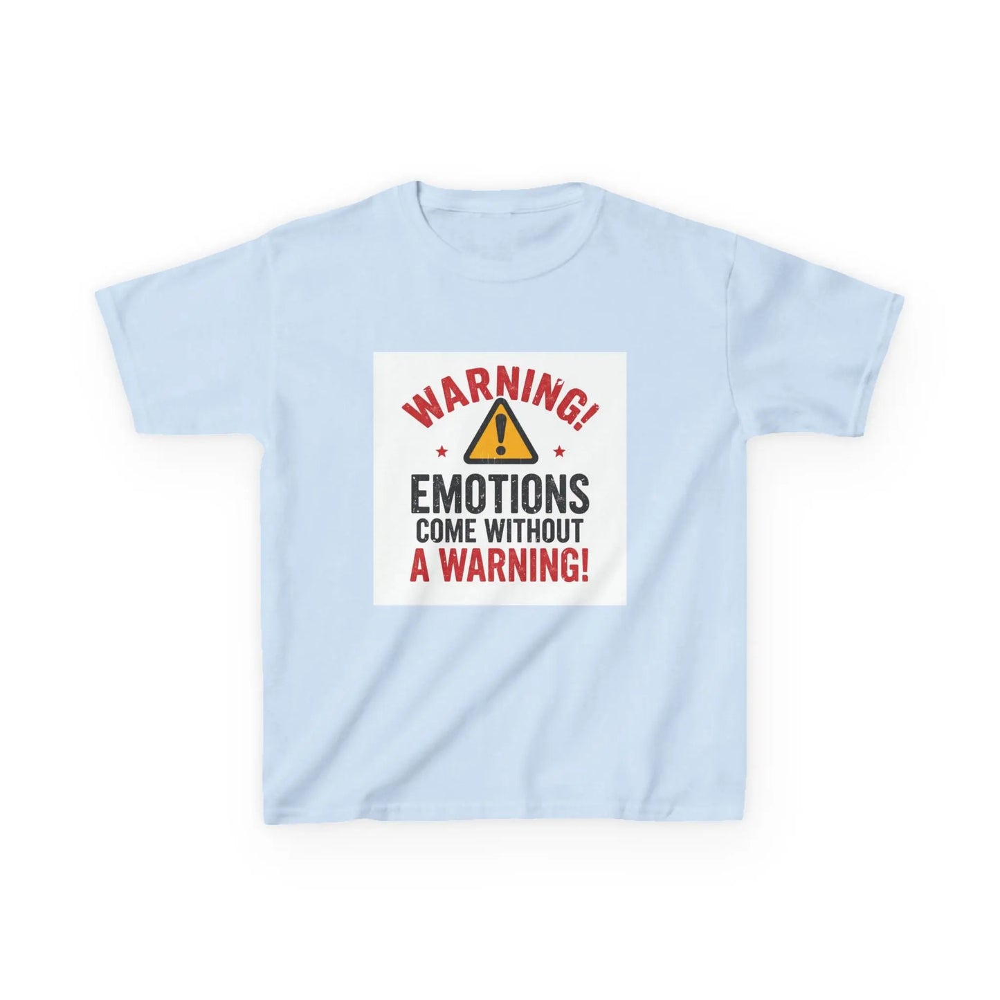 "Warning! Emotions Come Without a Warning" - Kids Autism Awareness T-Shirt Printify