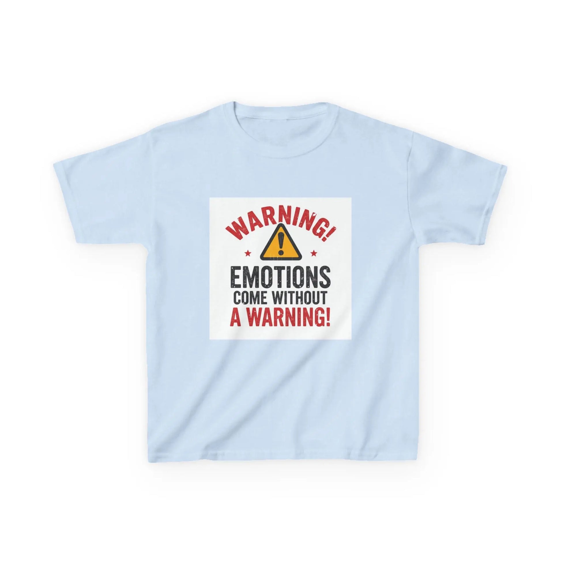 "Warning! Emotions Come Without a Warning" - Kids Autism Awareness T-Shirt Printify