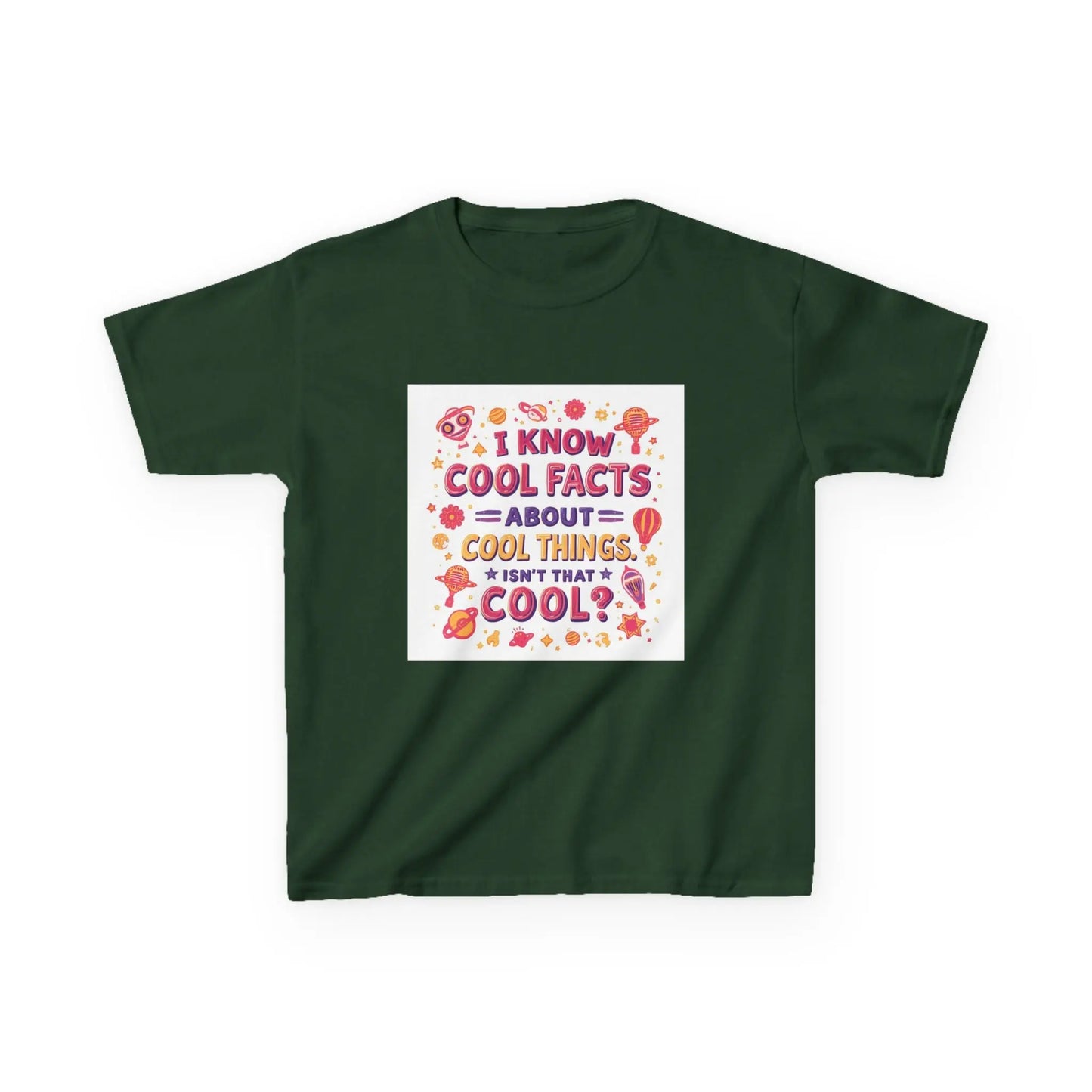 "I Know Cool Facts About Cool Things" - Kids Autism Awareness T-Shirt Printify