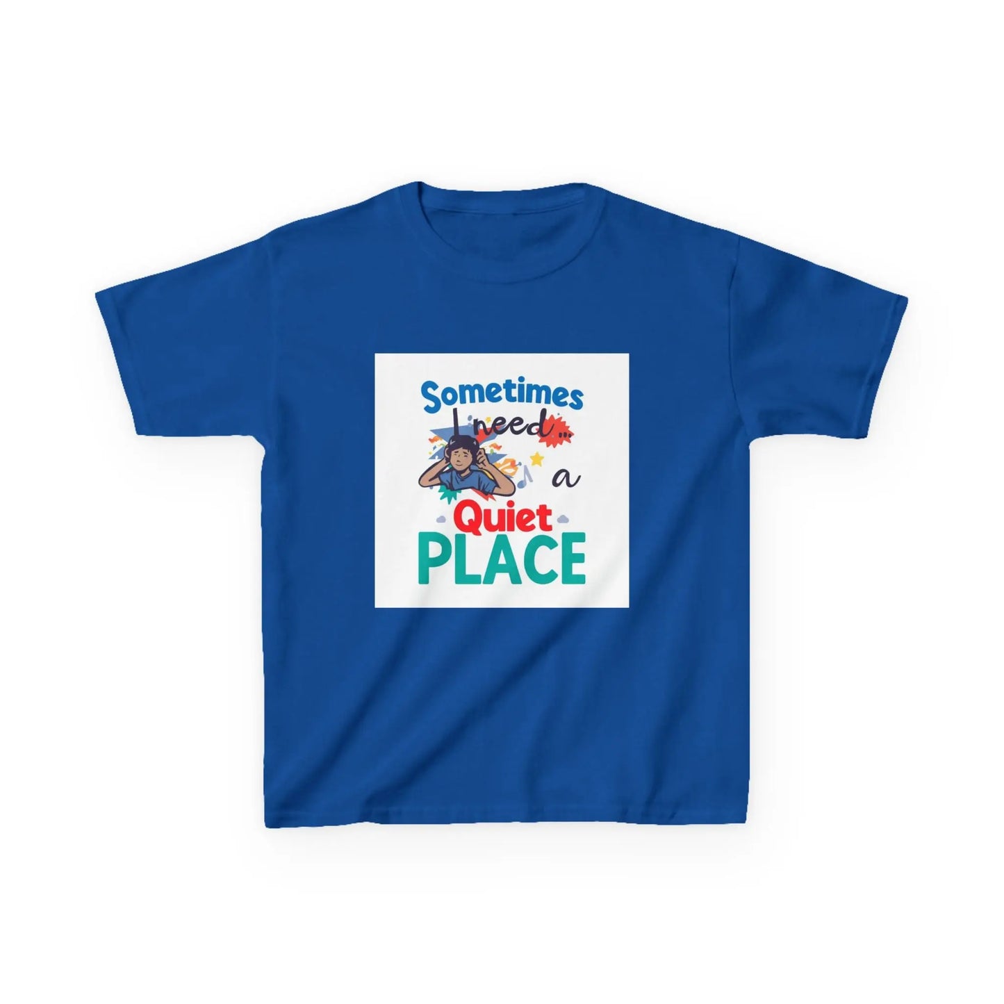 "Sometimes I Need a Quiet Place" Cute Nap-Time Tee - Kids Autism Awareness T-Shirt Printify