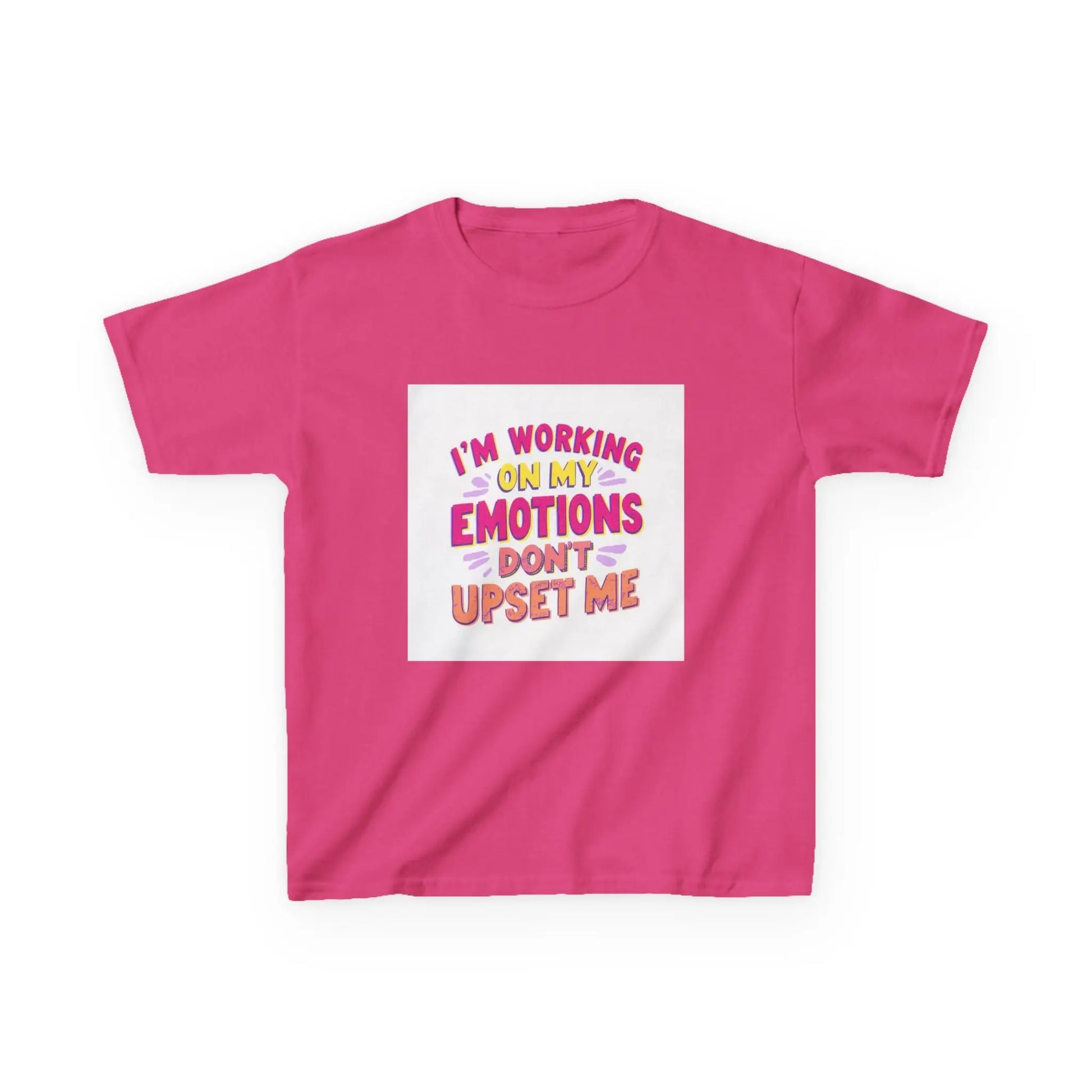 "I'm Working On My Emotions, Don't Upset Me" - Kids Autism Awareness T-Shirt Printify