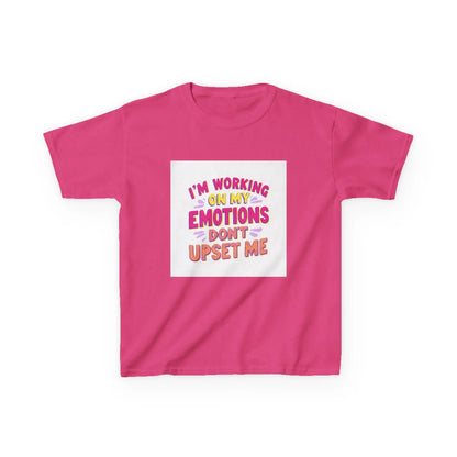 "I'm Working On My Emotions, Don't Upset Me" - Kids Autism Awareness T-Shirt Printify