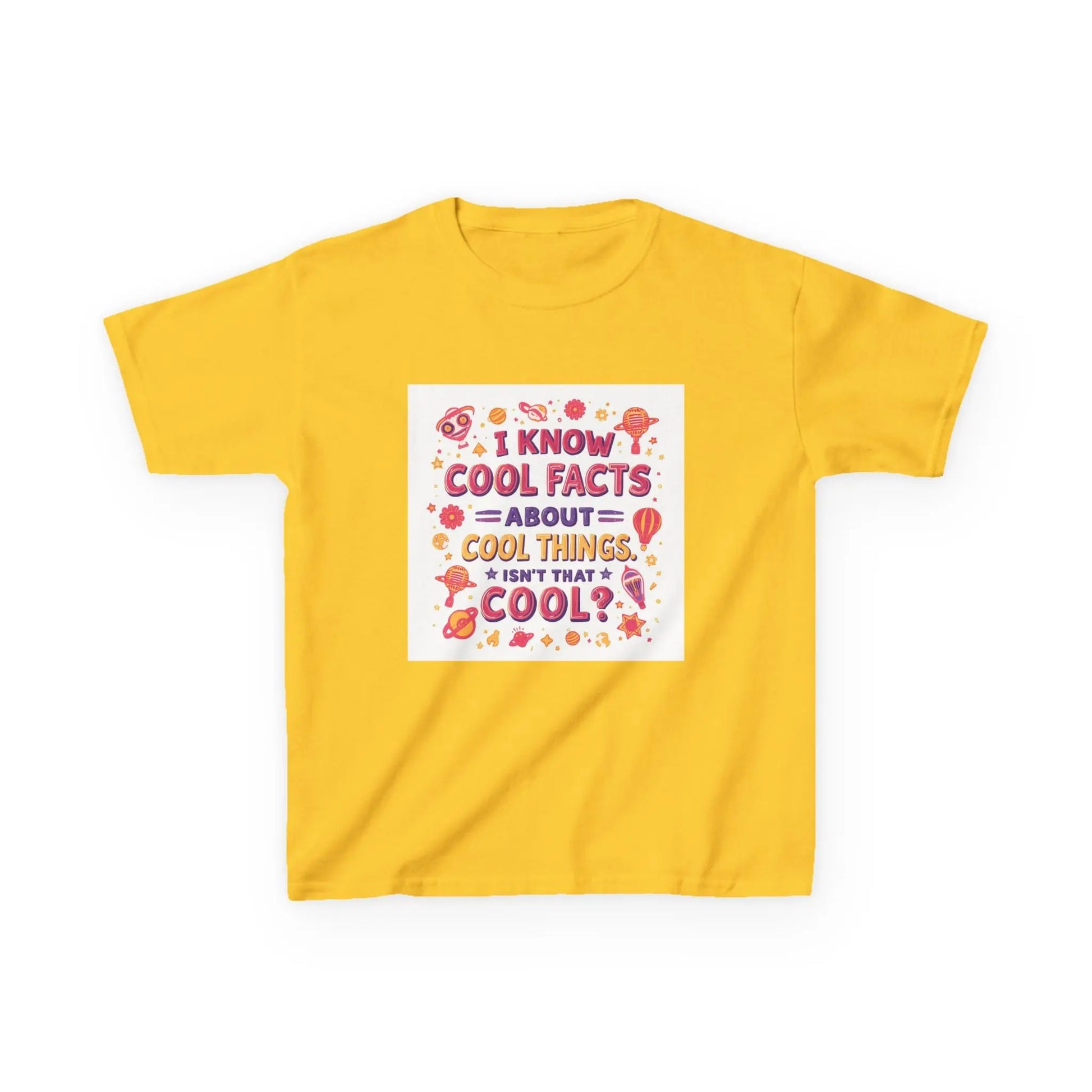 "I Know Cool Facts About Cool Things" - Kids Autism Awareness T-Shirt Printify