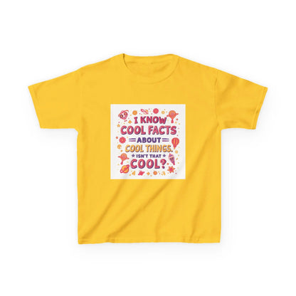 "I Know Cool Facts About Cool Things" - Kids Autism Awareness T-Shirt Printify