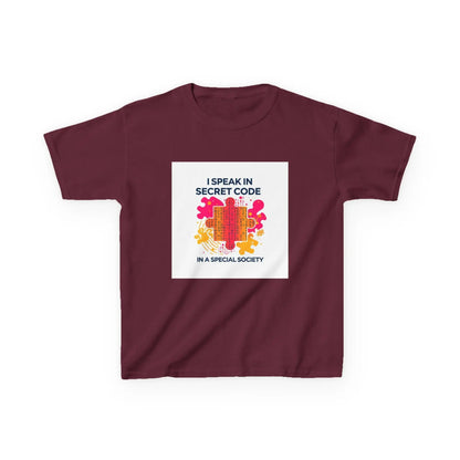 "I Speak in Secret Code" - Kids Autism Awareness T-Shirt Printify