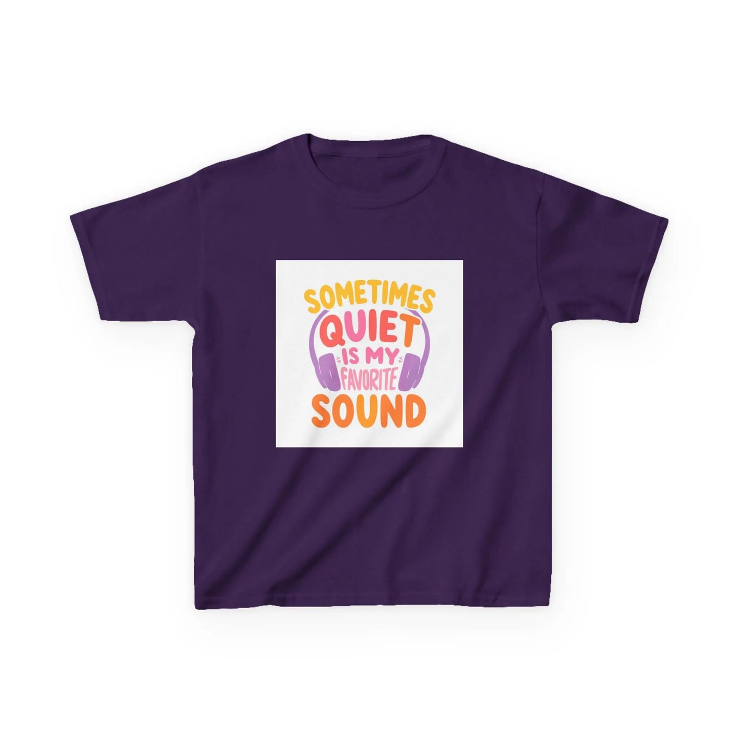 "Sometimes Quiet Is My Favorite Sound" - Kids Autism Awareness T-Shirt Printify