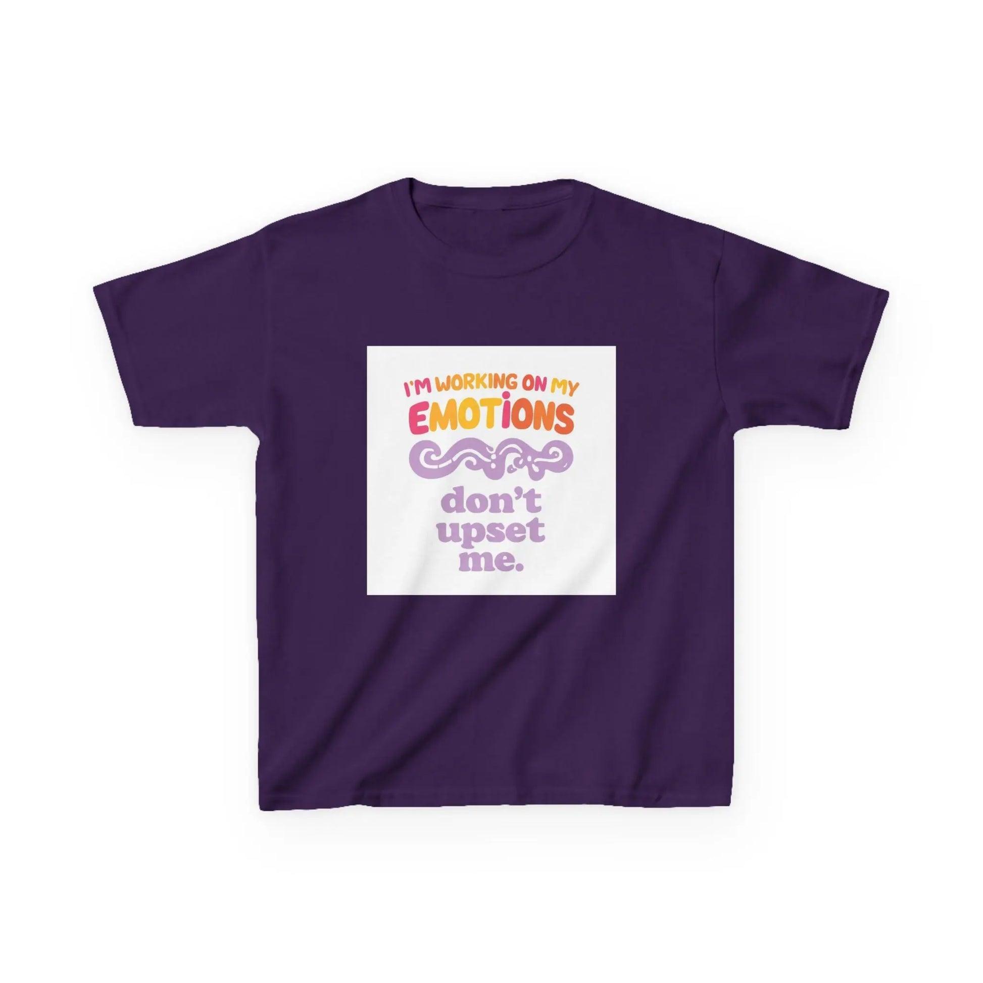 "I'm Working On My Emotions, Don't Upset Me" - Kids Autism Awareness T-Shirt Printify