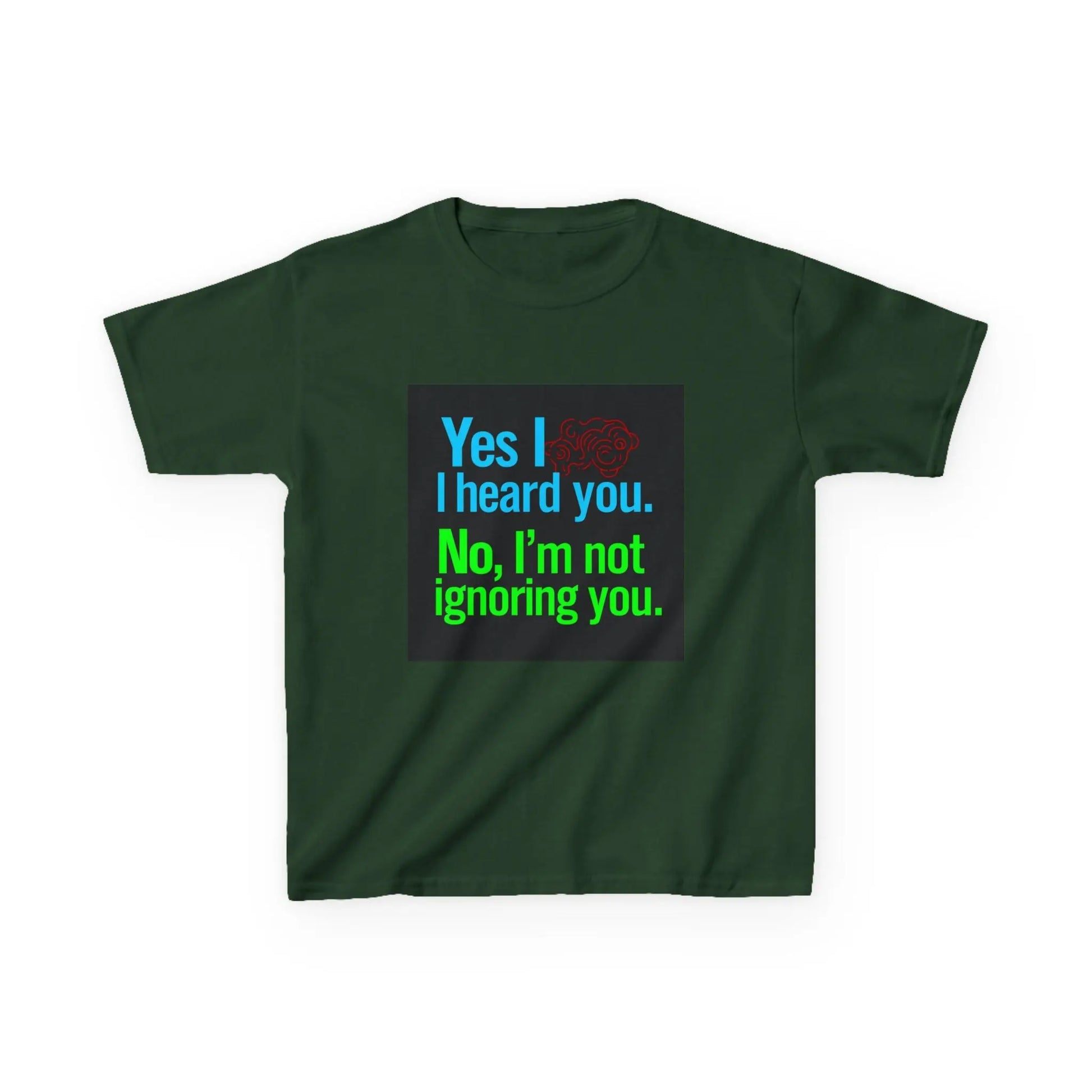 "Yes I heard you. No, I'm not ignoring you." - Kids Autism Awareness T-Shirt Printify