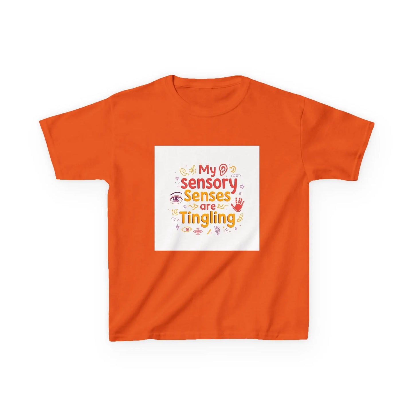 "My Sensory Senses Are Tingling" - Kids Autism Awareness T-Shirt Printify