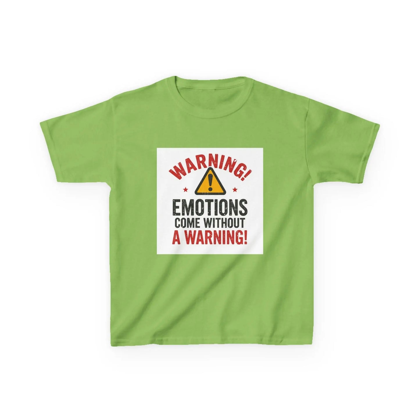 "Warning! Emotions Come Without a Warning" - Kids Autism Awareness T-Shirt Printify