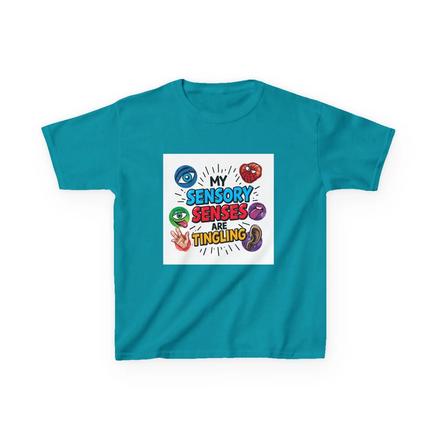 “My Sensory Senses Are Tingling” - Kids Autism Awareness T-Shirt Printify