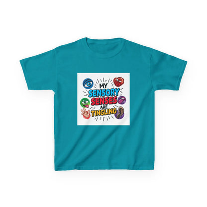 “My Sensory Senses Are Tingling” - Kids Autism Awareness T-Shirt Printify