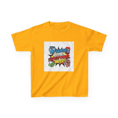 "My Senses Work In Superpower Mode" - Kids Autism Awareness T-Shirt Printify