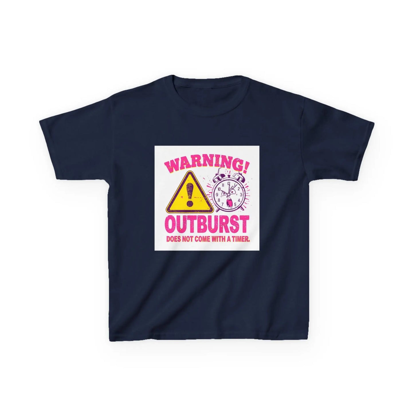 "Warning! Outburst Does Not Come With a Timer" - Kids Autism Awareness T-Shirt Printify