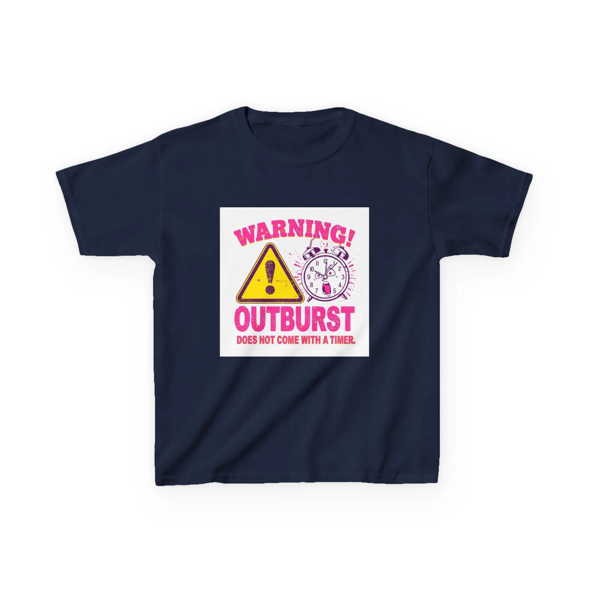 "Warning! Outburst Does Not Come With a Timer" - Kids Autism Awareness T-Shirt Printify