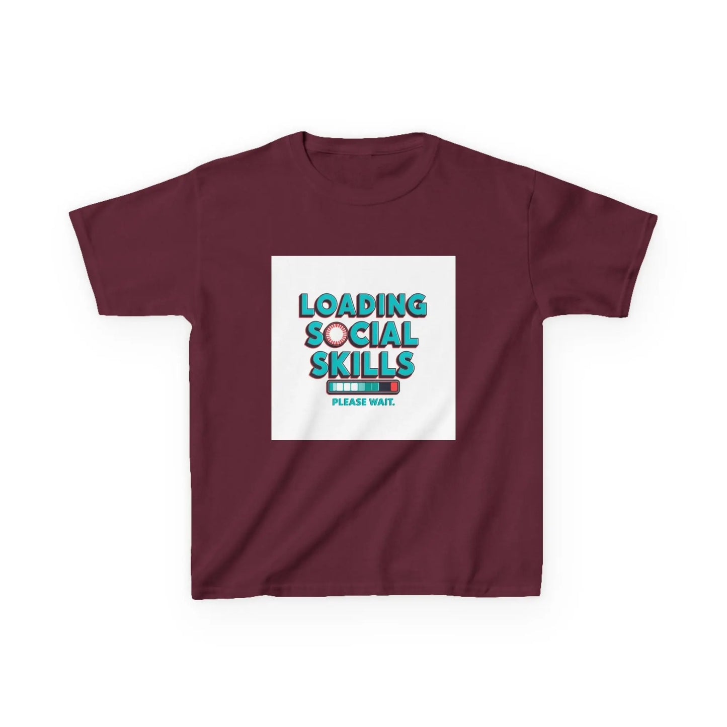 "Loading Social Skills, Please Wait" - Kids Autism Awareness T-Shirt Printify