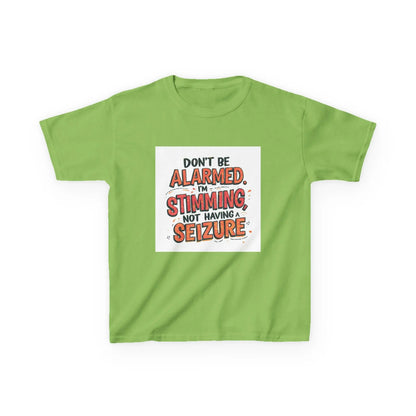 “Don’t Be Alarmed. I’m Stimming, Not Having a Seizure.” - Kids Autism Awareness T-Shirt Printify