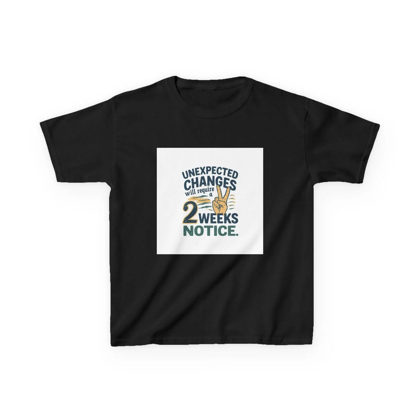"Unexpected Changes Require 2 Weeks Notice" - Kids Autism Awareness T-Shirt Printify