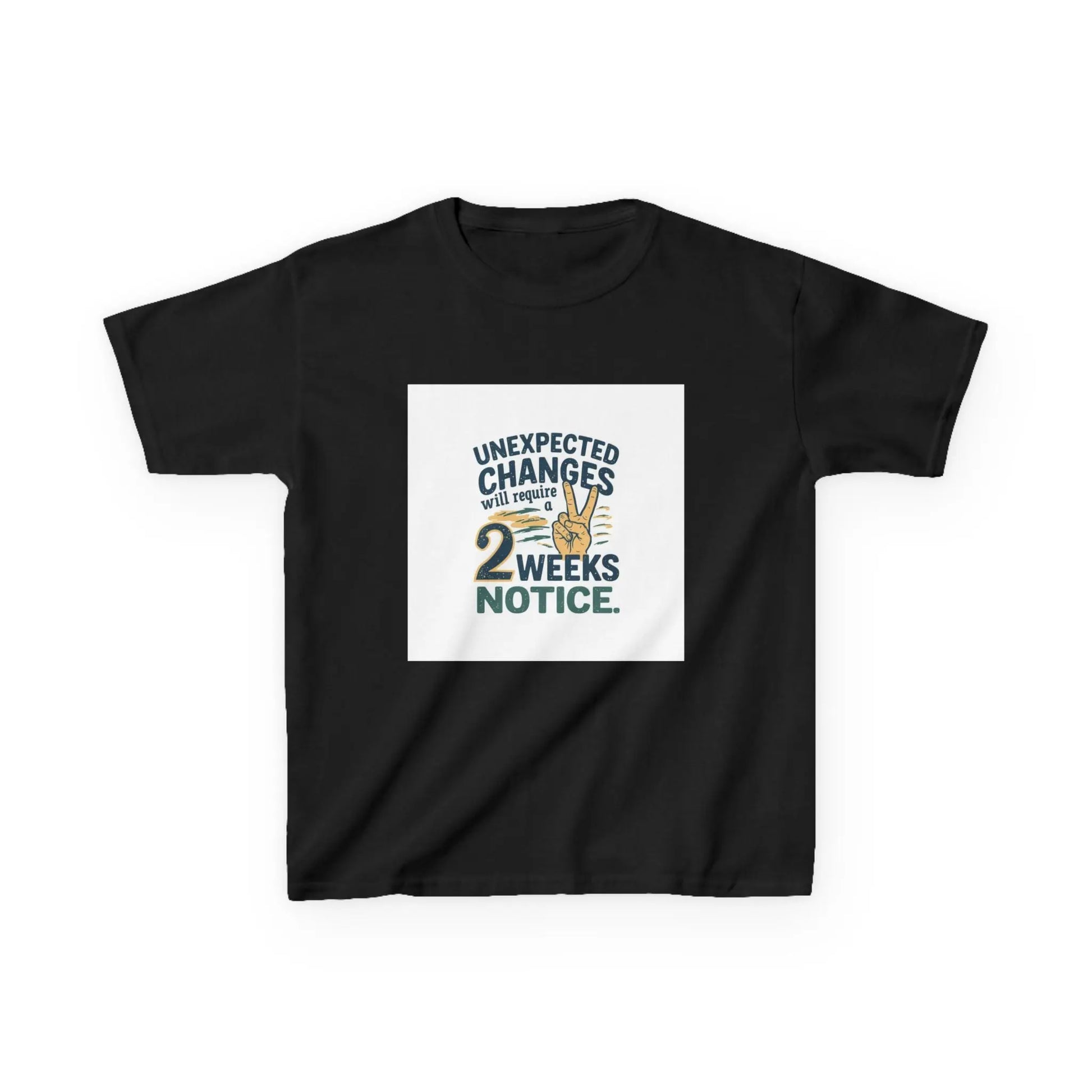 "Unexpected Changes Require 2 Weeks Notice" - Kids Autism Awareness T-Shirt Printify