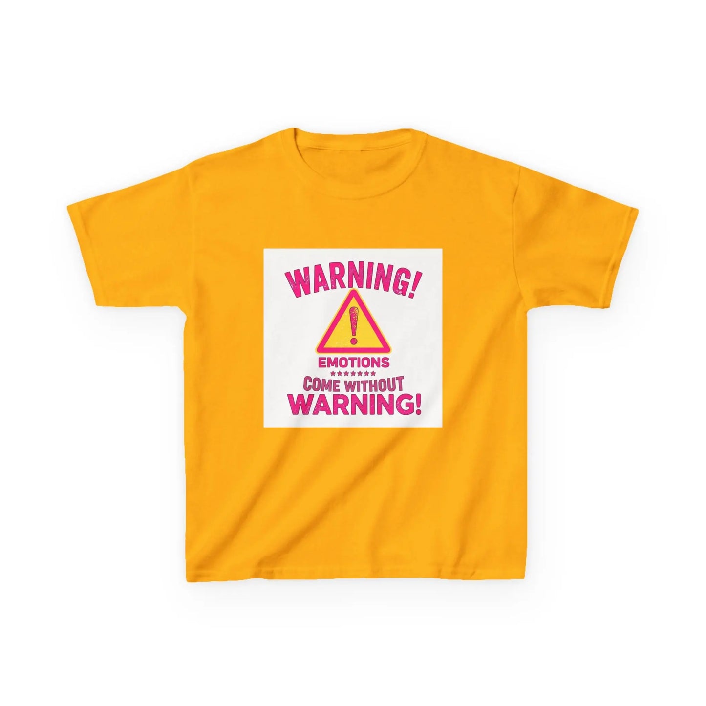 "Warning! Emotions Come Without Warning" - Kids Autism Awareness T-Shirt Printify