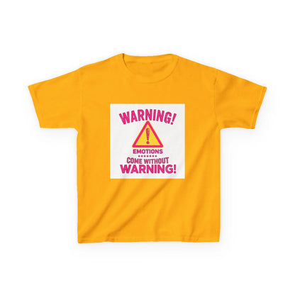"Warning! Emotions Come Without Warning" - Kids Autism Awareness T-Shirt Printify