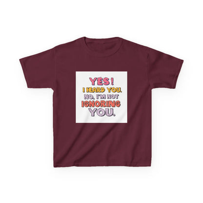 “Yes I Heard You. No, I’m Not Ignoring You.” - Kids Autism Awareness T-Shirt Printify