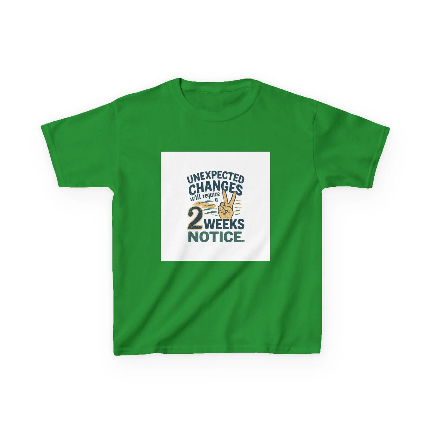 "Unexpected Changes Require 2 Weeks Notice" - Kids Autism Awareness T-Shirt Printify
