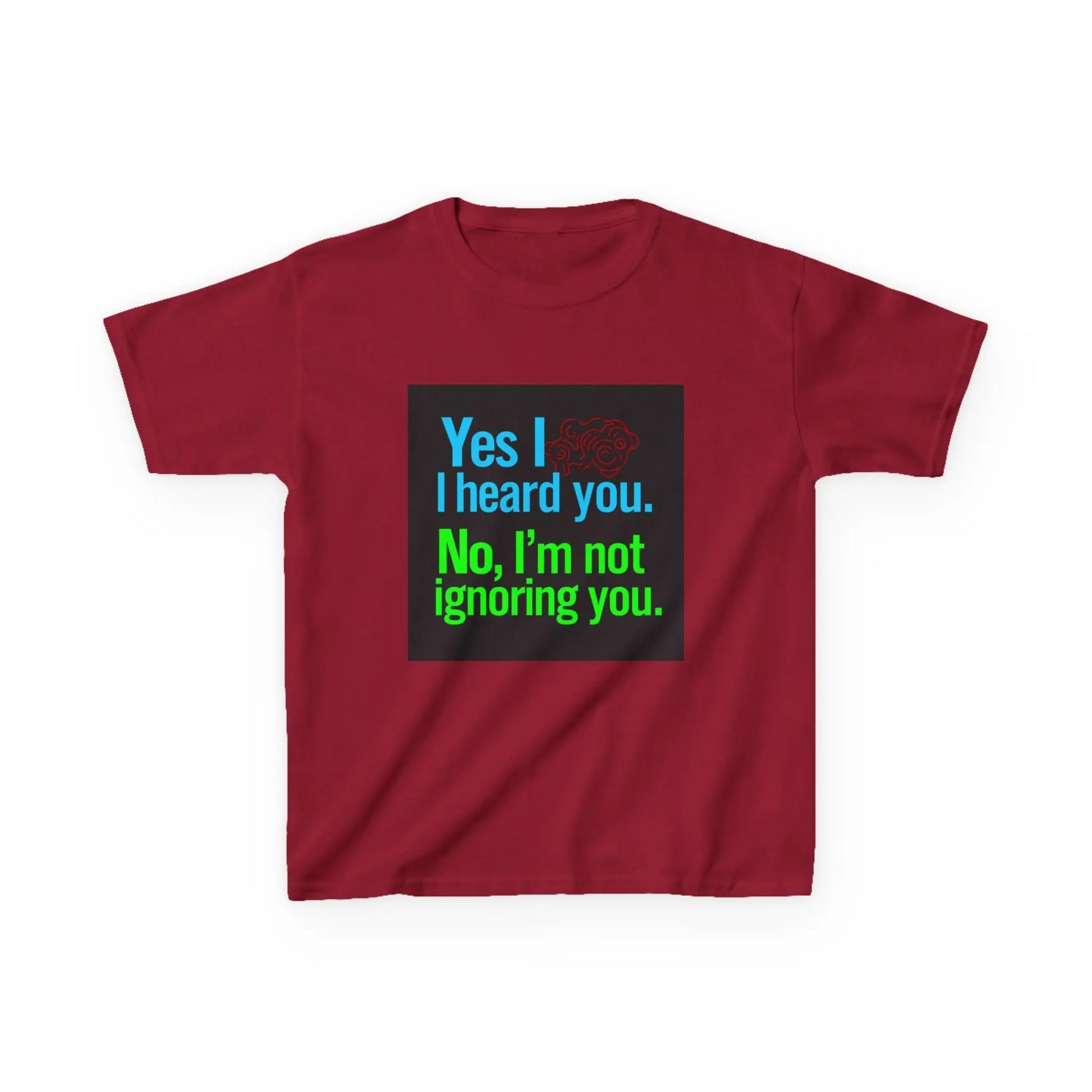 "Yes I heard you. No, I'm not ignoring you." - Kids Autism Awareness T-Shirt Printify