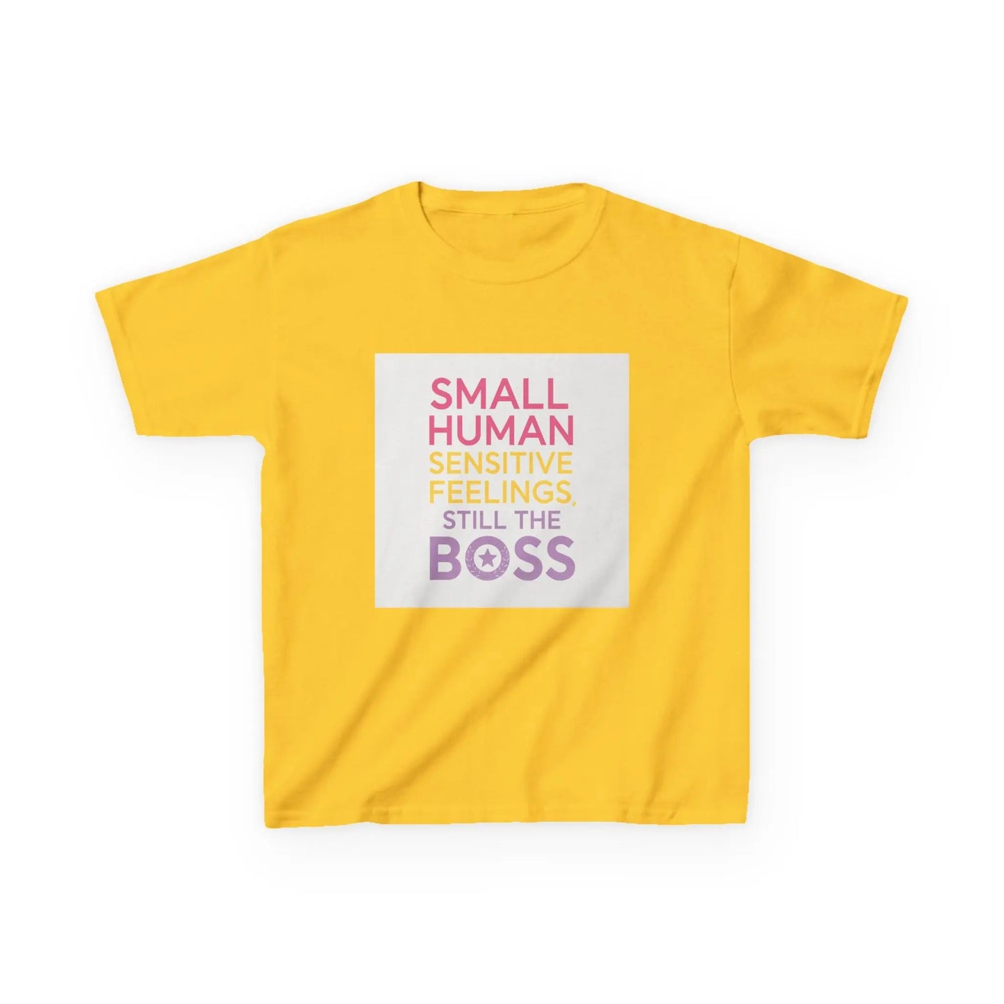 "Small Human Sensitive Feelings Still the Boss" - Kids Autism Awareness T-Shirt Printify