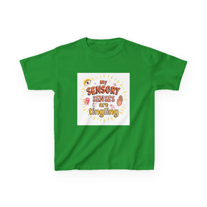 "My Sensory Senses Are Tingling" - Kids Autism Awareness T-Shirt Printify
