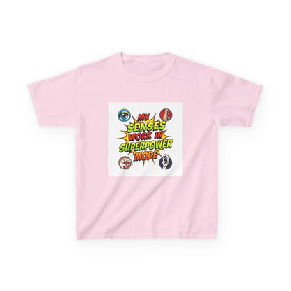 "My Senses Work in Superpower Mode" - Kids Autism Awareness T-Shirt Printify