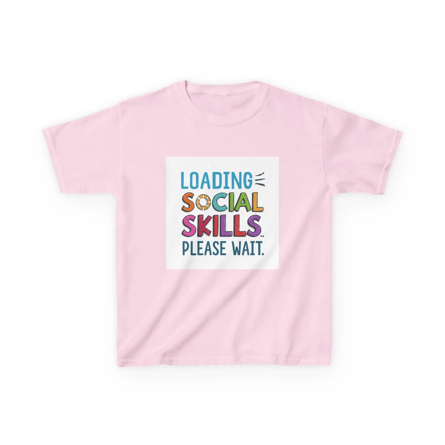 "Loading Social Skills Please Wait" - Kids Autism Awareness T-Shirt Printify